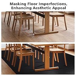 FURKIT Vinyl Floor Mat for Home, Black Waterproof