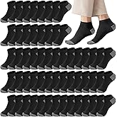 GEPAPE Mens Cushion Ankle Socks Men Low Cut Comfort Breathable Casual Socks Bulk