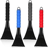 4 Pieces Ice Scraper for Car Windshield Plastic
