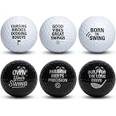 Thorza Inspirational Golf Balls &ndash; Fun &amp; Motivational Quote Golf Ball Set | 6 Pack, Unique Golf Gift for Men, Dad &amp; Golf Lovers