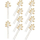 10 Pieces Bride Hair Accessories, Vintage Gold Leaf Hair Pins, Bridesmaid Headpiece for Wedding Hair Pins, Bride and Bridesmaid Hairstyle Accessories