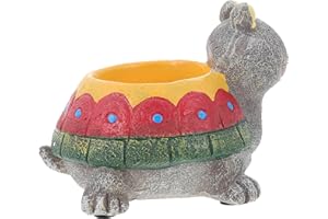 HOODANCOS Resin Turtle Flowerpot Decor Garden Ornaments for Outdoor Plant Pots Creative Statues for Fairy