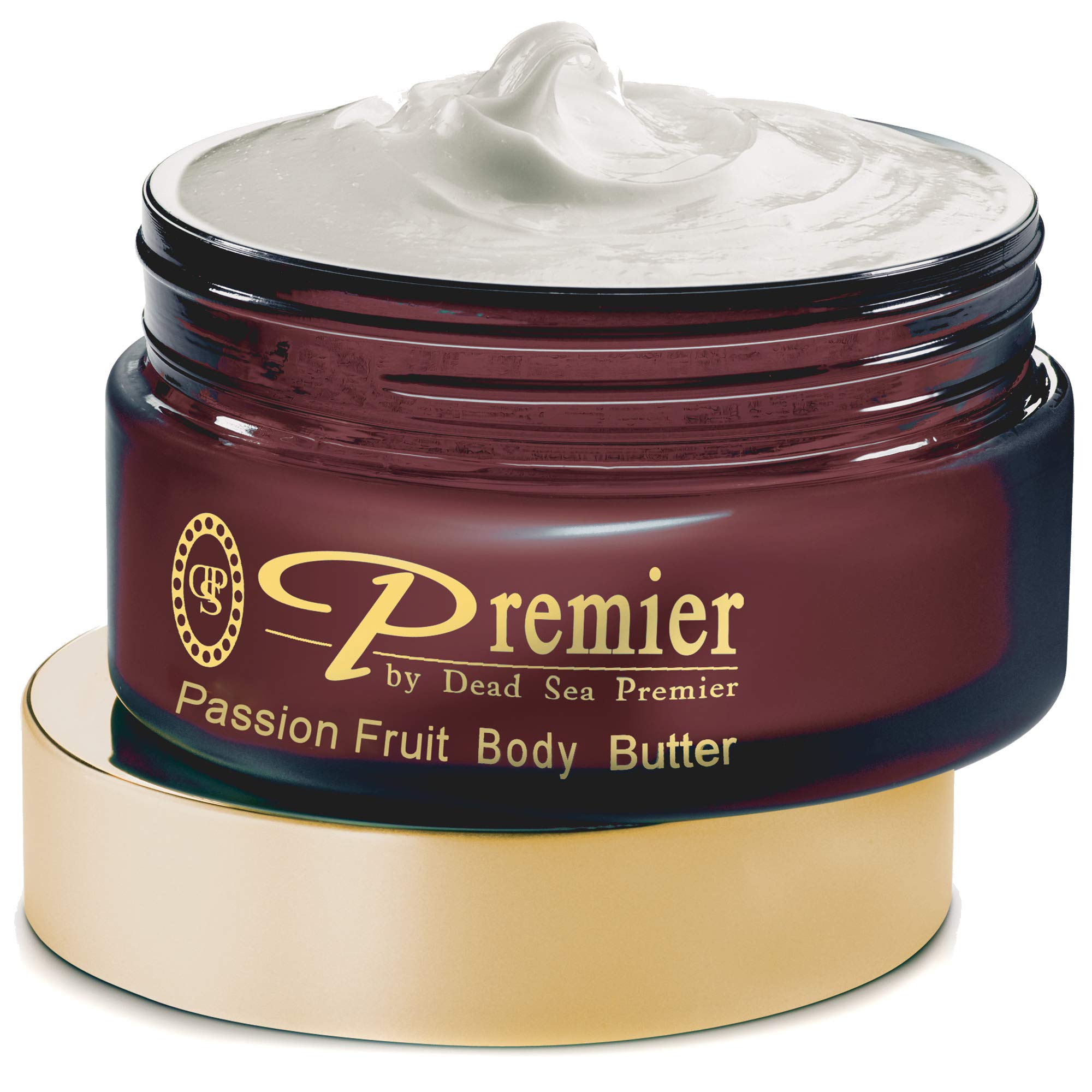 Premier Dead Sea Aromatic Body Butter – Passion Fruit, Hydrating Shea Body Butter for Women & Men, Moisturizing, Firming & Anti-Aging Cream for Dry Skin, Hand & Body, 5.95 Fl.oz