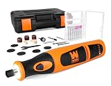 WEN 23072 Variable Speed Lithium-Ion Cordless Rotary Tool Kit with 24-Piece Accessory Set, Charger, and Carrying Case, 7.2 Volts