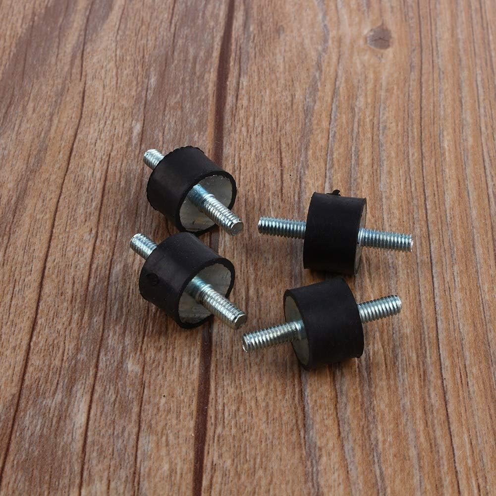 4pcs M4 15 * 10 Anti-Vibration Rubber Isolator Mounts Air Compressor Pump Shock Absorber with Screws - Image 5