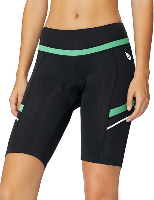 BALEAF Womens Bike Shorts with Padded Wide Waistband UPF 50