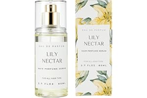 BENATU Hair Perfume for Women, Summer Lightweight Long Lasting Fragrance Mist - 3:7 Hydrating Serum Alcohol Free Formula, Argan Oil Scented Hair Spray with Keratin & Elastin (Lily Nectar) 2.7 fl oz