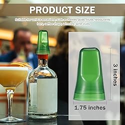 24 Pieces Translucent Liquor Pourer Covers