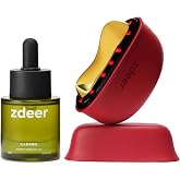 ZDEER PRO Electric Heated Gua Sha Kit, Red Light Face Massager Tool, Red | 2026 Upgraded Facial Care Set, 30ML Lavender Face 
