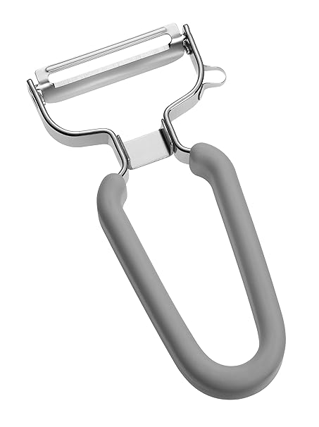 Lurch Sparschäler für Spargel und anderes Stangengemüse, Edelstahl, Flint Grey 10 x 1.5 x 18 cm