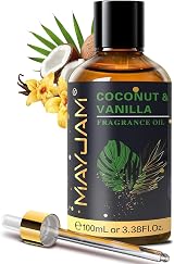 MAYJAM Fragrance Oil Coconut & Vanilla 100ML Diffuser Oil with Dropper