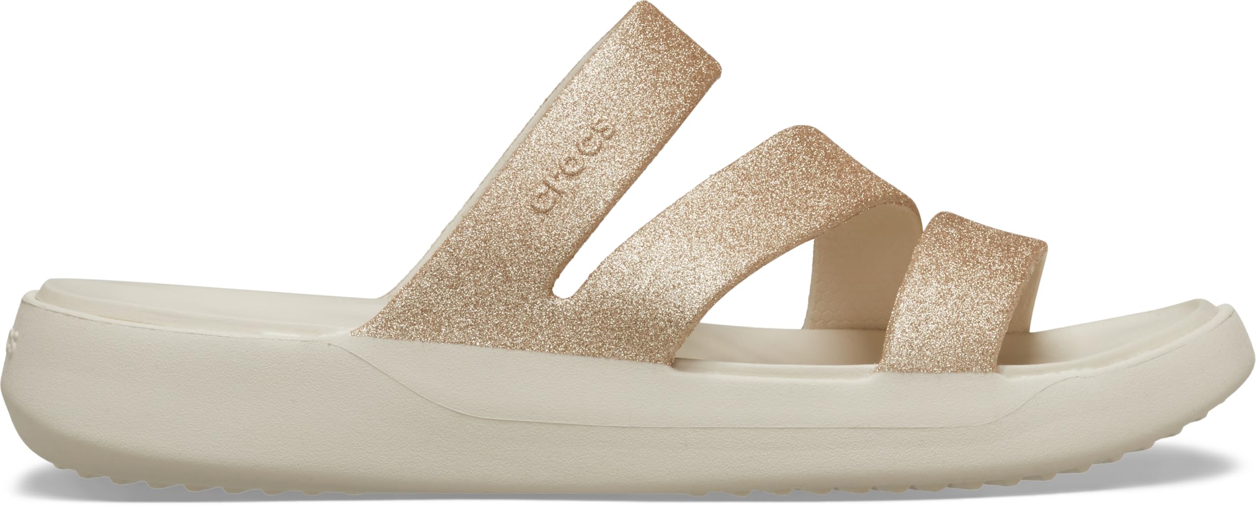 Crocs Women's Getaway Strappy Sandals, Stucco Glitter, 9 Image Crocs Women's Getaway Strappy Sandals, Stucco Glitter, 9 Image
