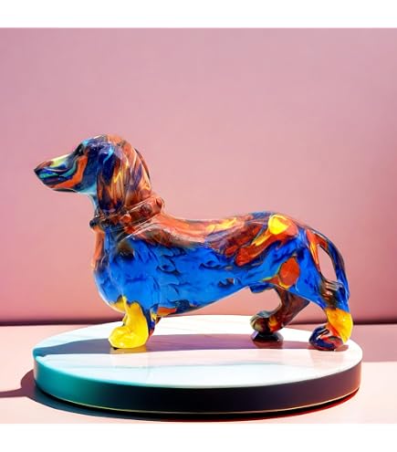 Figura Decorativa Perro Salchicha Grande Para Coche - Original, 29 Cm, Hecho En Alemania, Mueve La Cabeza ¡Un Clásico Divertido!