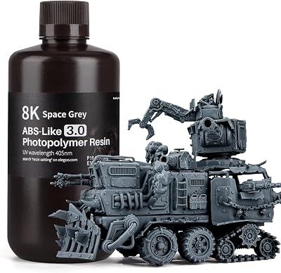 ELEGOO ABS-Like 3D Printer Resin 3.0 405nm 1000g Space Grey