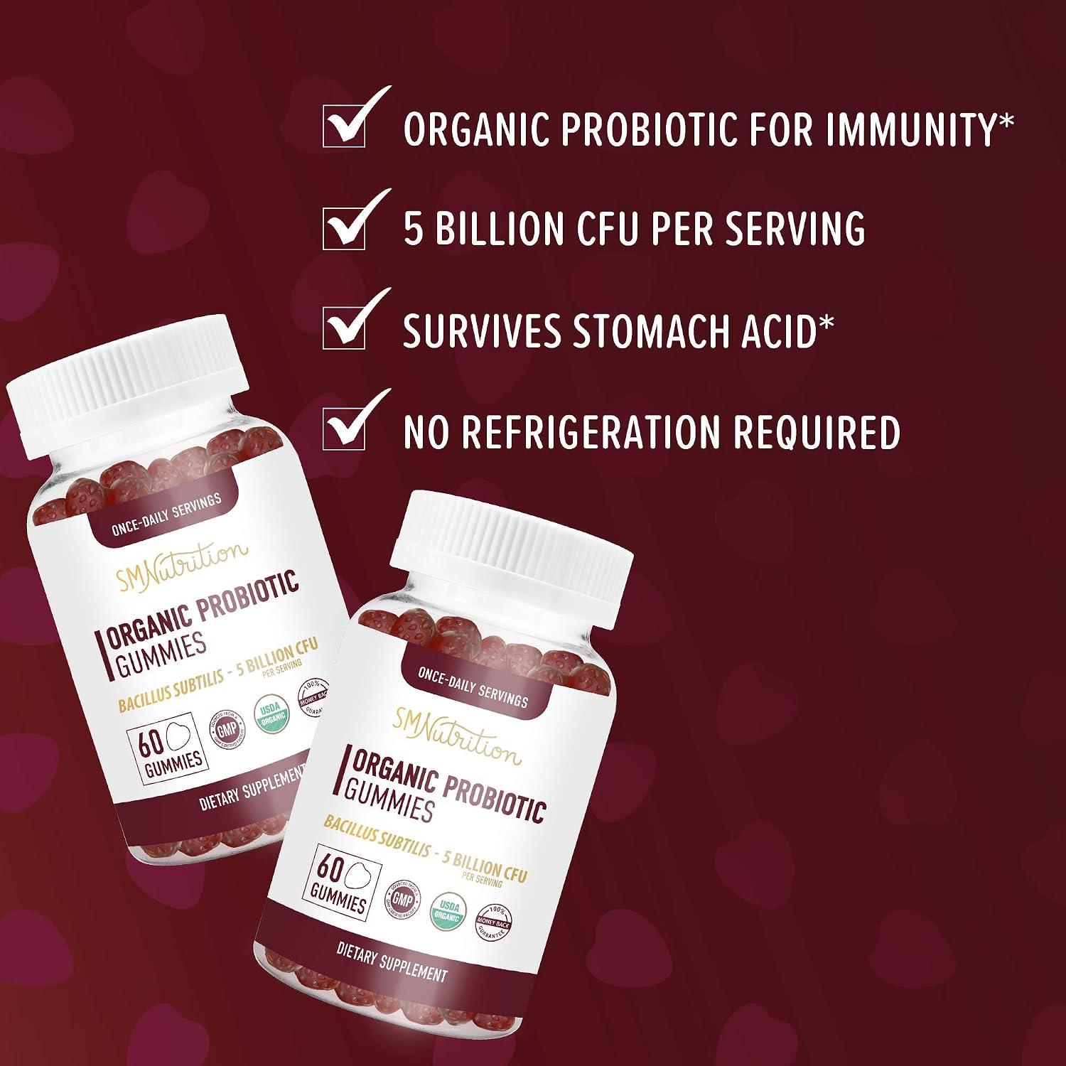 Adult Probiotic Gummies, 60 count (Pack of 1) - Image 5