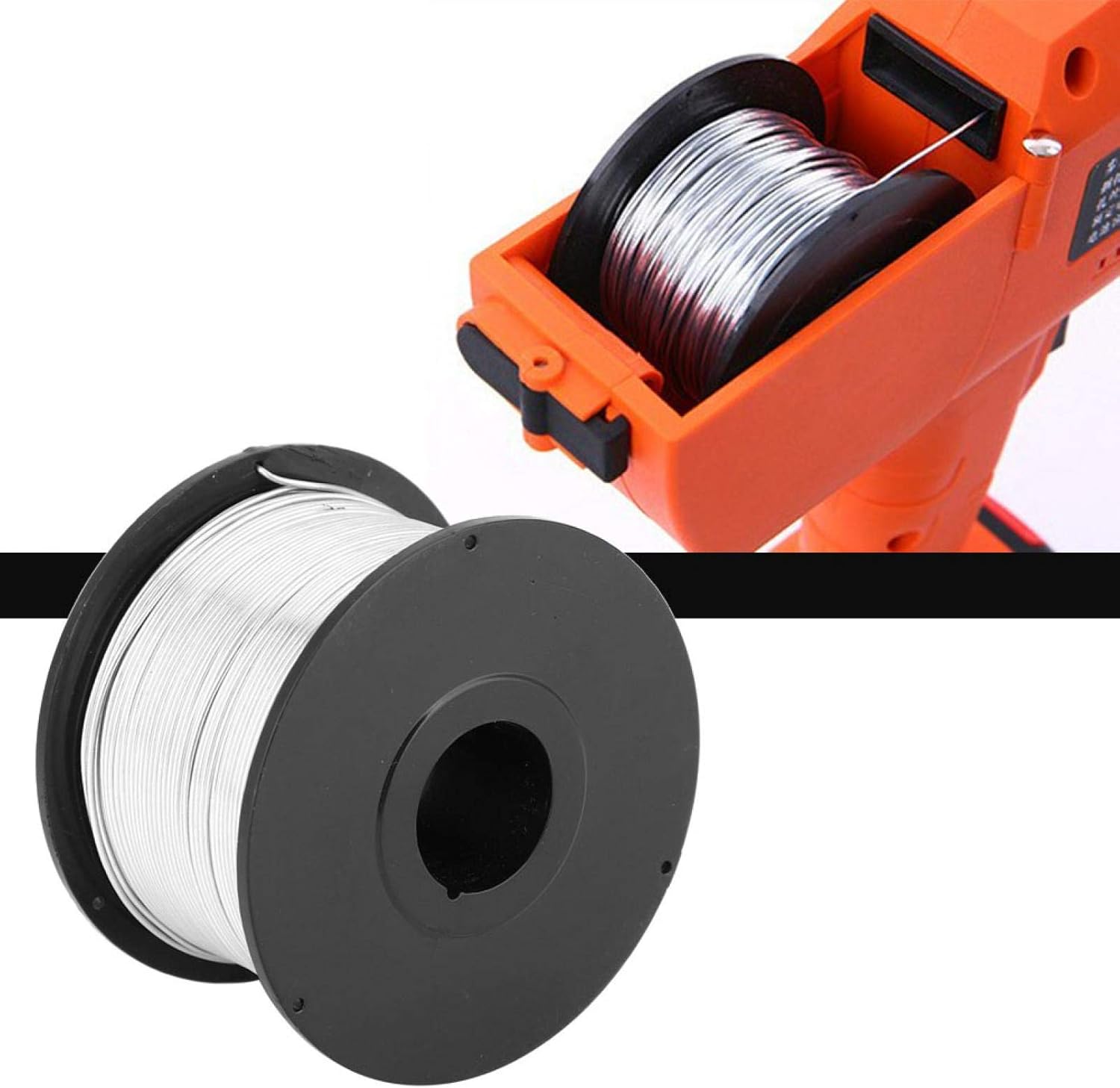 125 4pcs Steel Tie Wire, Tie Wire Coil,110m 0.8mm Steel Tie Wire for Automatic Tying Machine Low Carbon Steel Wire - Image 3