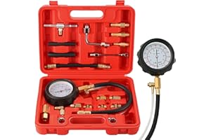 weyleity 0-140PSI Fuel Pressure Gauge Kit | Fuel Injection Pump Pressure Tester Gauge Kit, TU-114 Oil Pressure Tester Tool fo