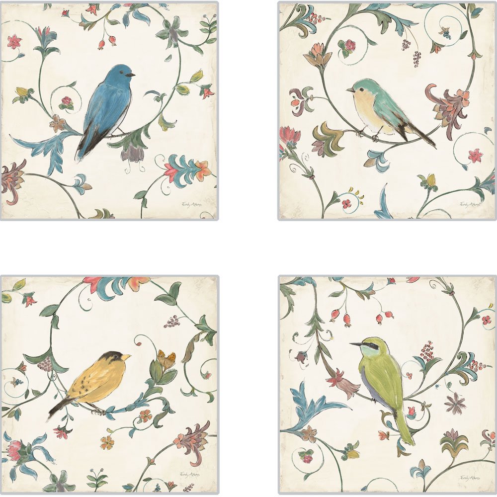 Photo 1 of CoasterStone Bird's Gem Absorbent Coasters, 4-1/4-Inch, Set of 4