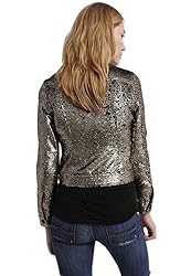 True Religion Reversible Sequin Dusty Jacket Coat