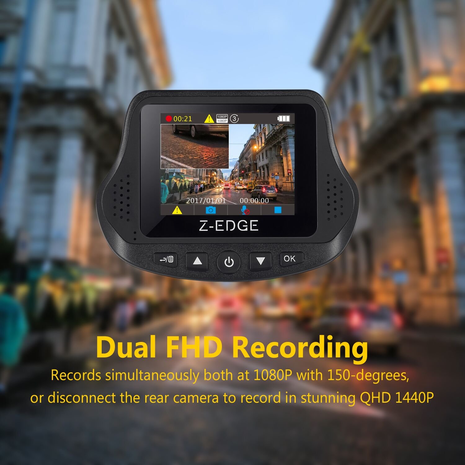 Sale > z edge s3 dash cam > in stock