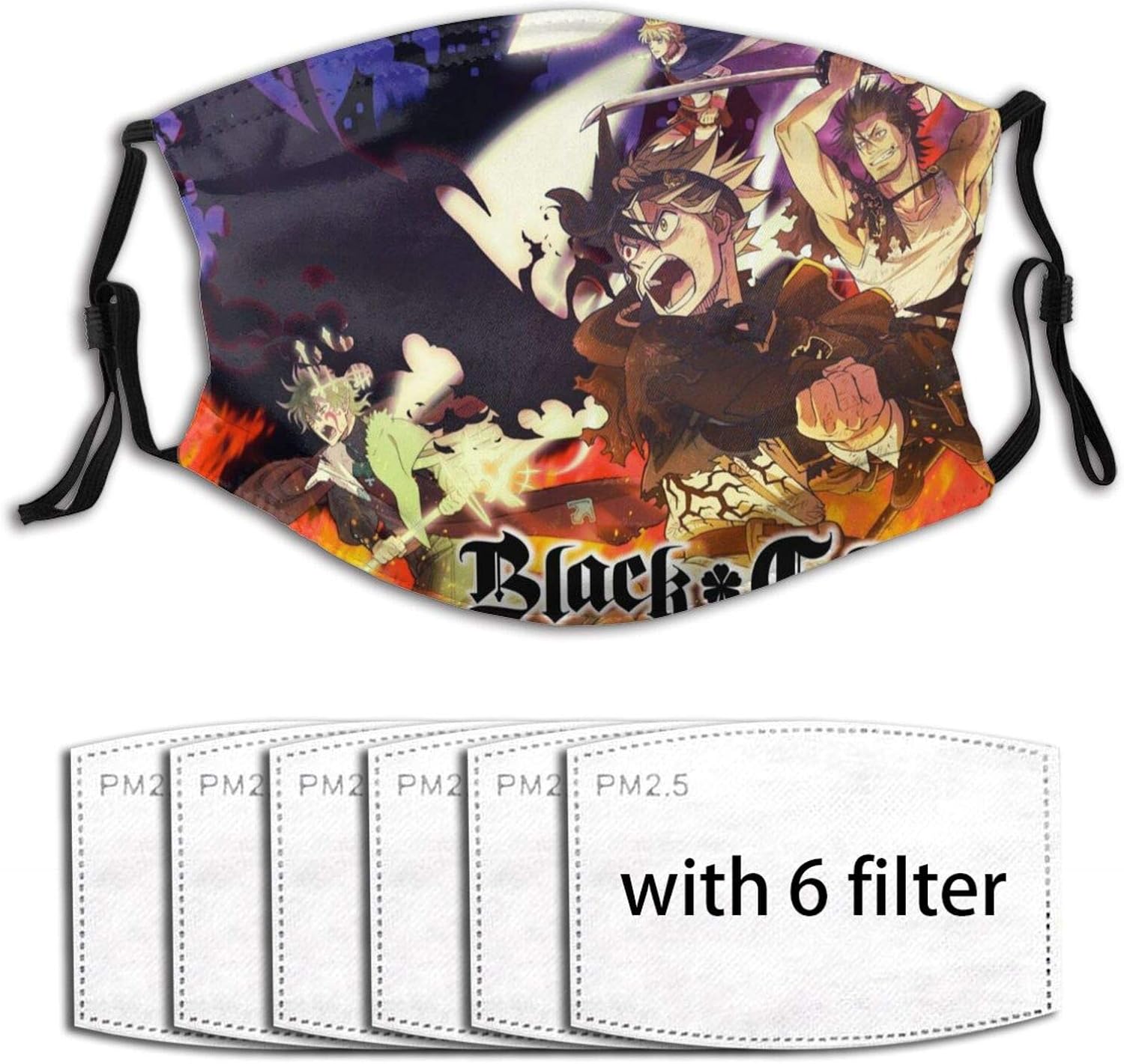 Masks Black Clover Men Women Breathable Adjustable Balaclava Face