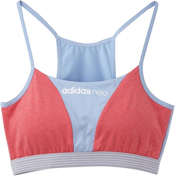 Amazon アディダス ネオ Adidas Neo ノンワイヤーブラ 切り替え ハーフトップ レディース As1355 52 ペールサックス L フィットネス トレーニング スポーツブラ 通販
