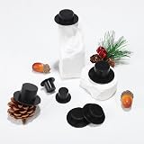JOINPAYA 60pcs Mini Snowman Hats for Dollhouse Crafts & DIY Projects view 7