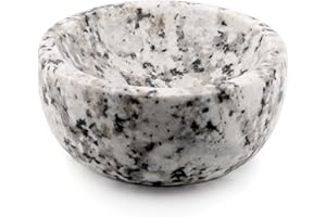 URBAN SOMBRERO ShayVe Shaving Bowl for Shaving Soap & Cream — Granite Shave Bowl For Shaving Soap & Cream — Exquisite Heat Insulated Wet Shaving Kit Addition (Grey Granite)