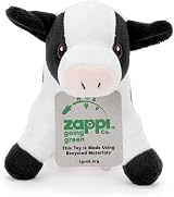 Zappi Co Cow Soft Toy for Babies 100% Recycled Plush 20cm view 3