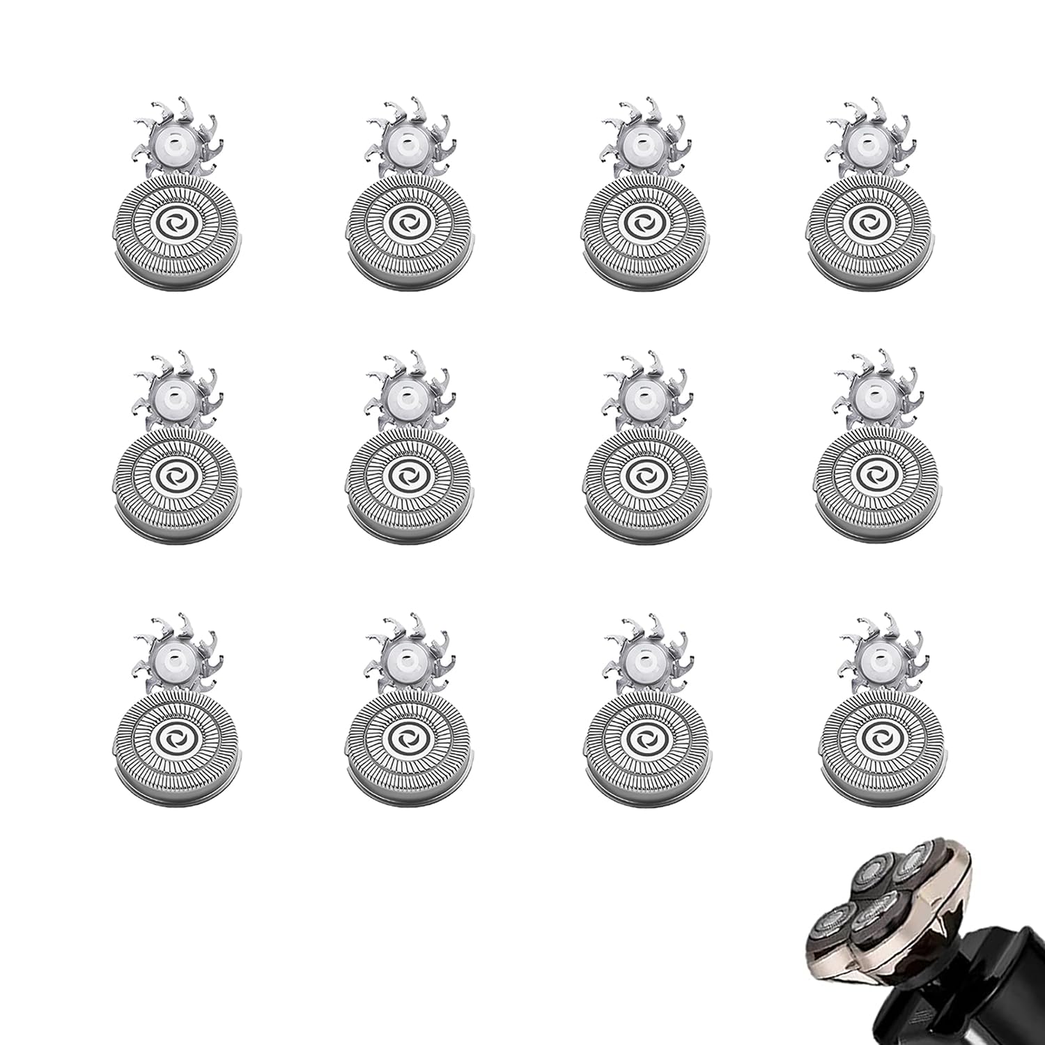 Photo 1 of 12PCS Shaver Replacement Blades,Shaver Replacement Heads for Pitbull Platinum Pro Shaver,Compatible with Skull Shaver Pitbull Gold PRO Shaver Replacement Blade…