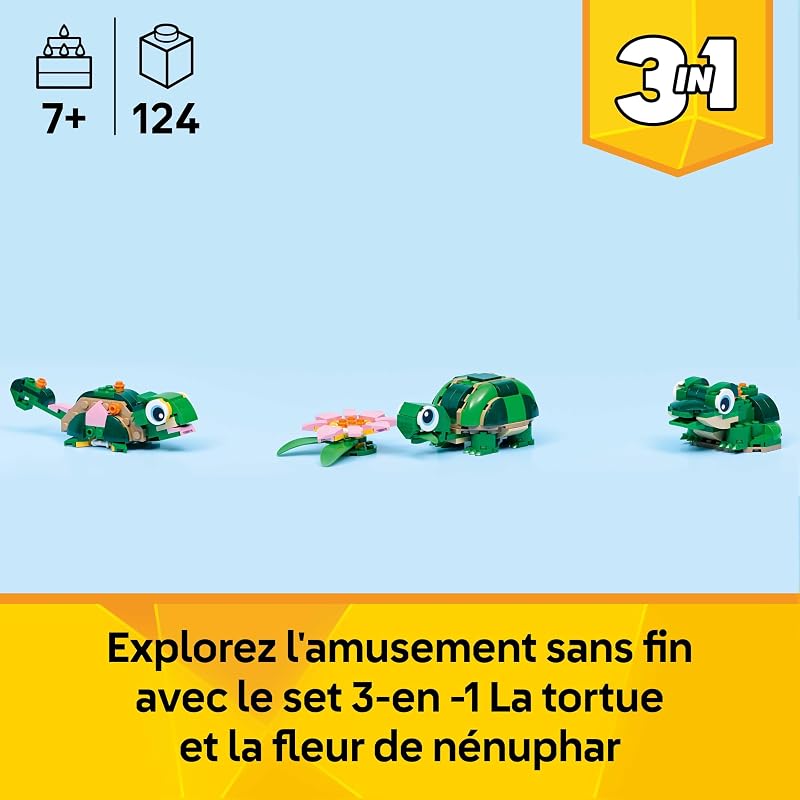 Creator 3-en-1 La Tortue et la Fleur de nénuphar 31377