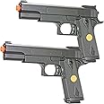 BBTac 1911 Dual Spring Airsoft Pistols P169 – 2-Pack High Performance 260 FPS Airsoft Handguns, Spring Powered Airsoft Guns for Target Shooting & Tactical Play