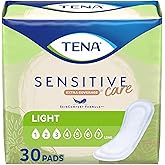 Tena Ultra Thin Incontinence Pads For Women, Light Absorbency, Regular Length, 30 Count(Packaging may vary)