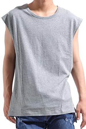 Amazon バレッタ ドロップショルダー ノースリーブ ビッグtシャツ