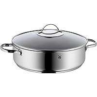 WMF 0761406380 Serving and Braising Pan with Glass Lid Diameter 28 cm