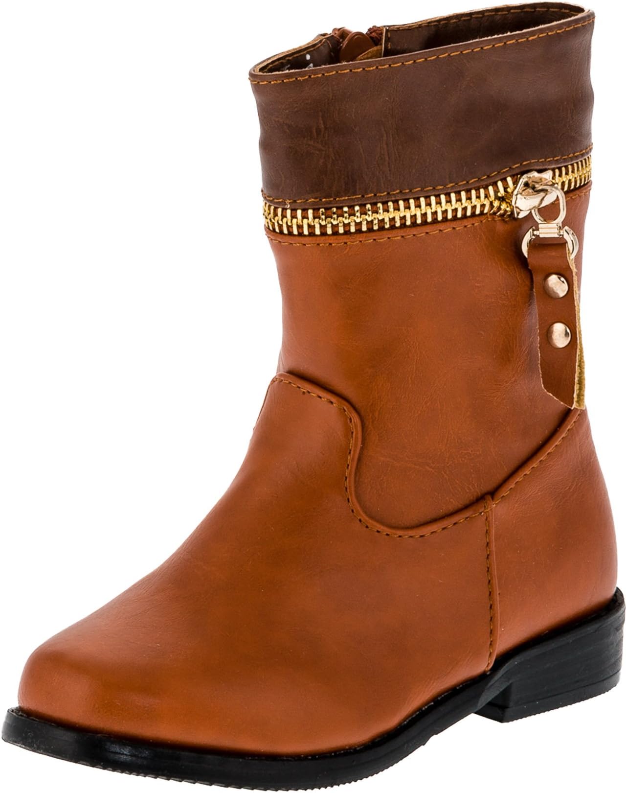 Warm girls’ boots with zip