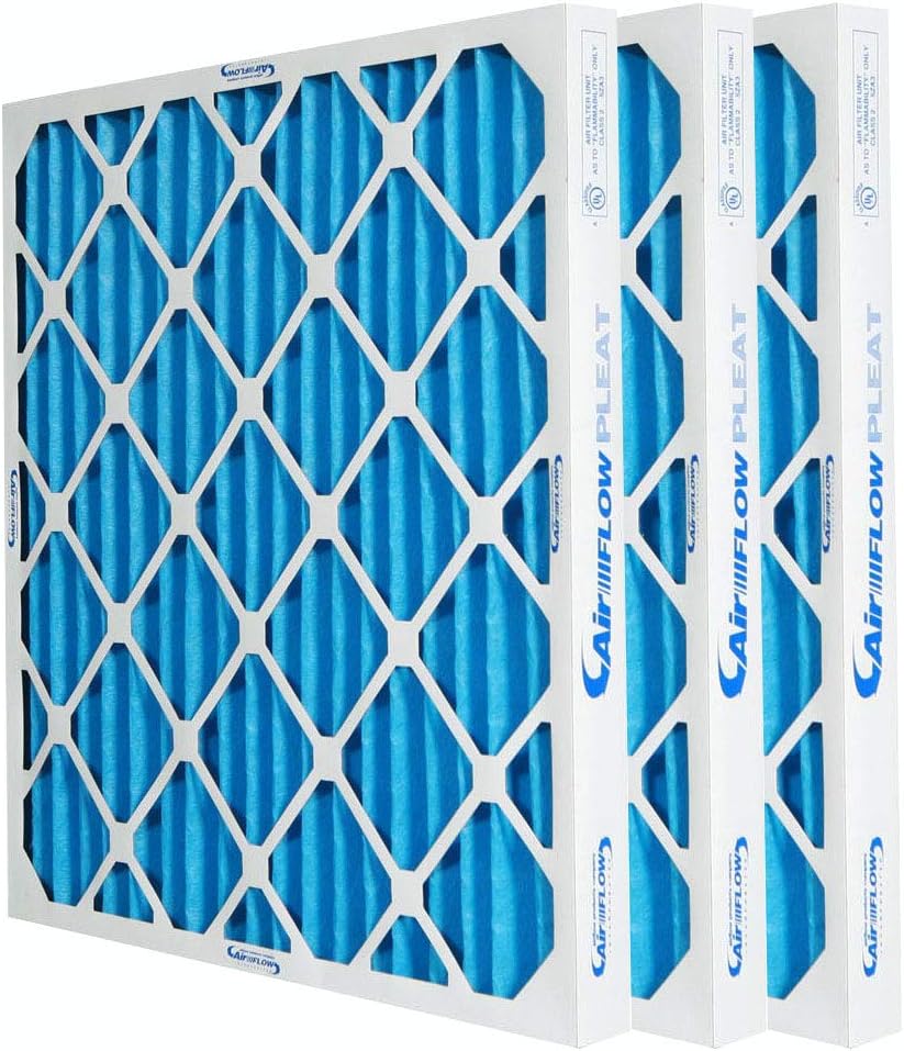 Airflow Products 20x24x2 MERV 10 Pleated Home A/C Furnace Air Filter