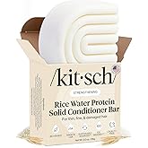 Kitsch Rice Water Conditioner Bar Soap for Hair Growth - 3 oz | Hair Conditioner to Repair Damage, Prevent Split Ends & Boost