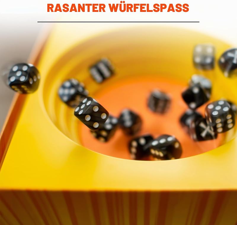 26840 - Strike, Brettspiel, Mehrfarbiges Würfelspiel für 2-5 Spieler, Mitbringspiel ab 8 Jahren, Familienspiel