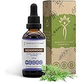 Secrets of the Tribe Wormwood Alcohol-Free Liquid Extract, Wormwood (Artemisia Absinthium) Dried Herb Tincture Supplement (2 FL OZ)