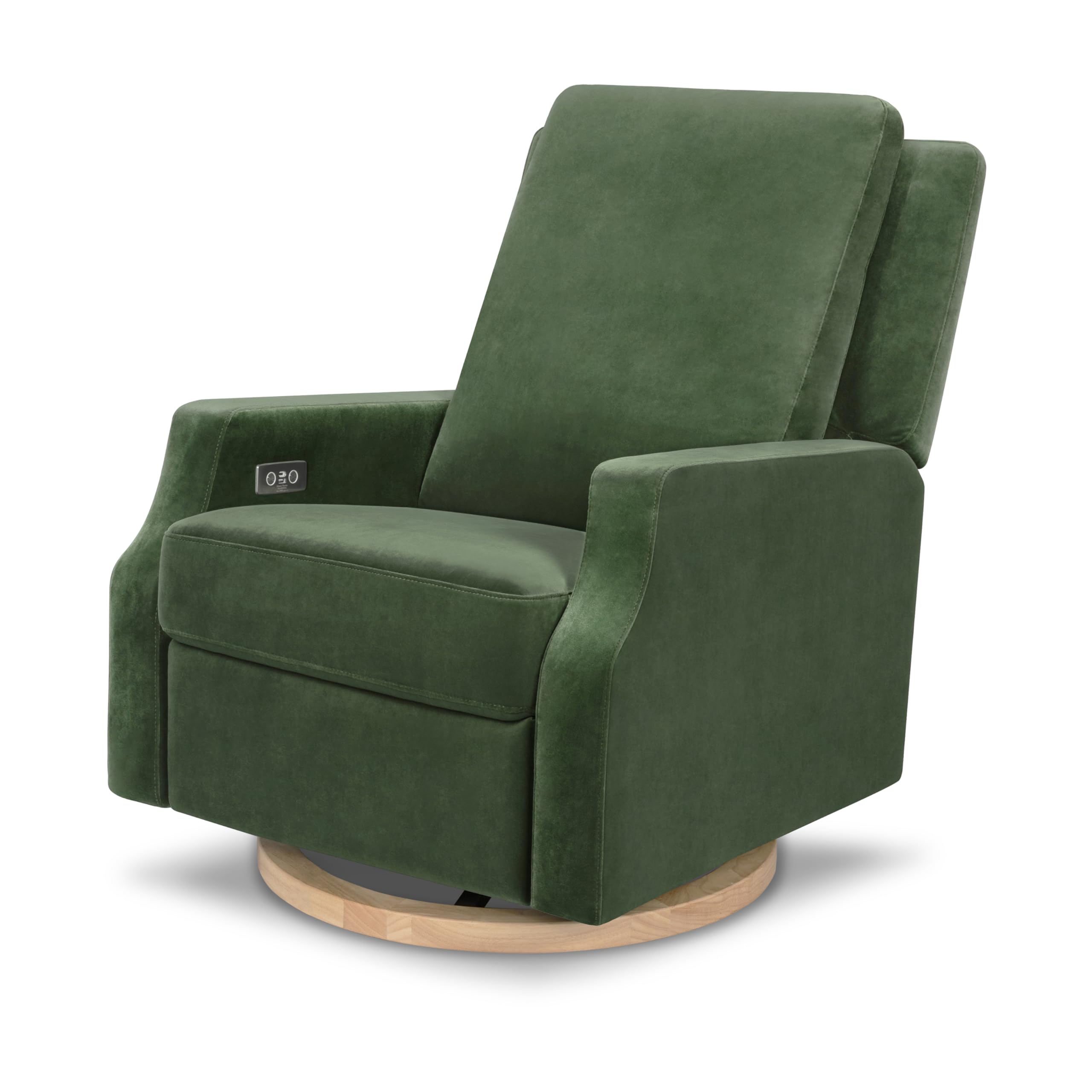 Photo 1 of ******MINOR SCRATCHES***** Namesake Crewe Glider Recliner Nursery Chair - GREENGUARD Gold & Certi-PUR US Certified Rocker Recliner - Glider Rocking Chair for Nursery & Living Room - Electronic, 270° Swivel, Forest Green