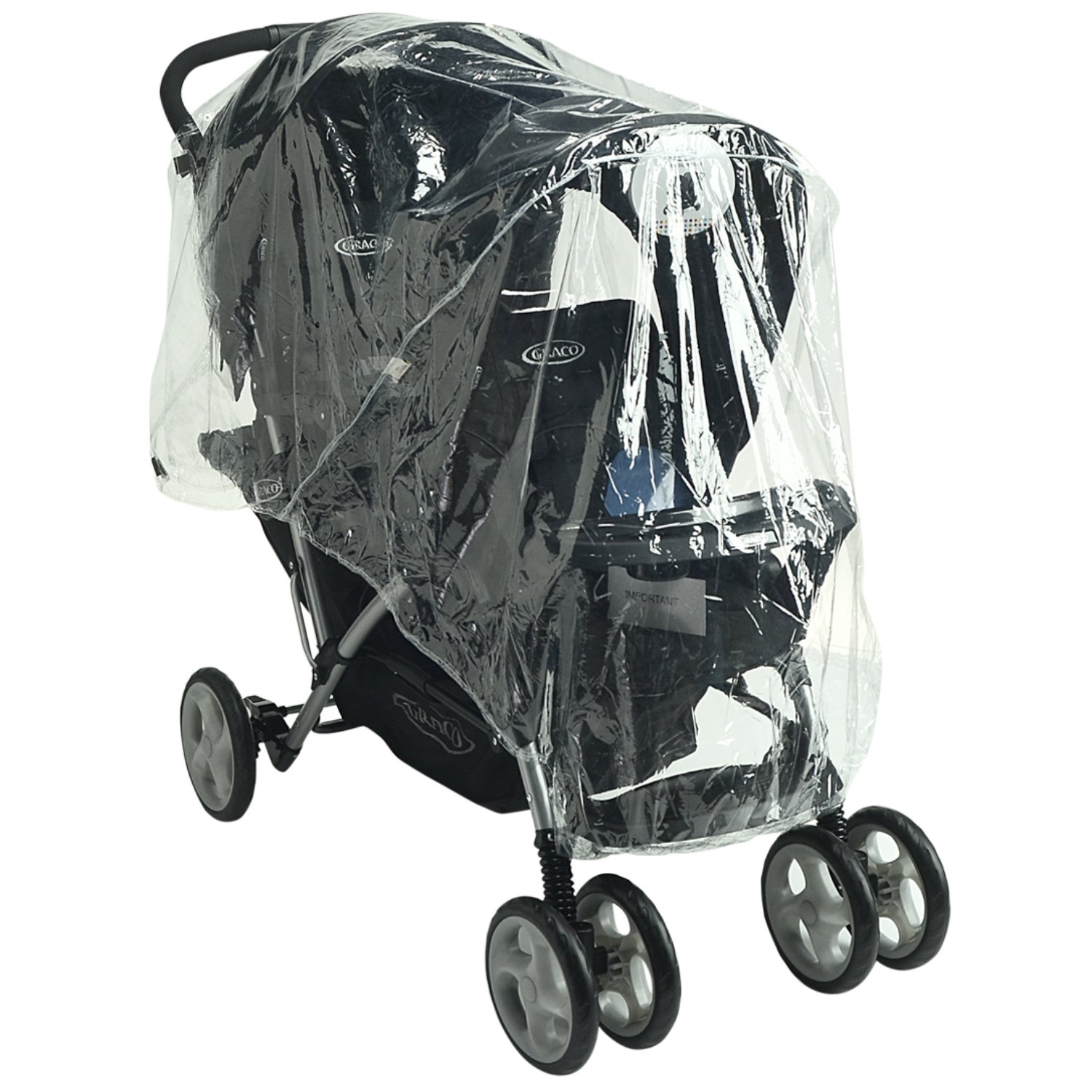 Raincover Compatible with Graco Quattro Tour Duo Raincover Tandem
