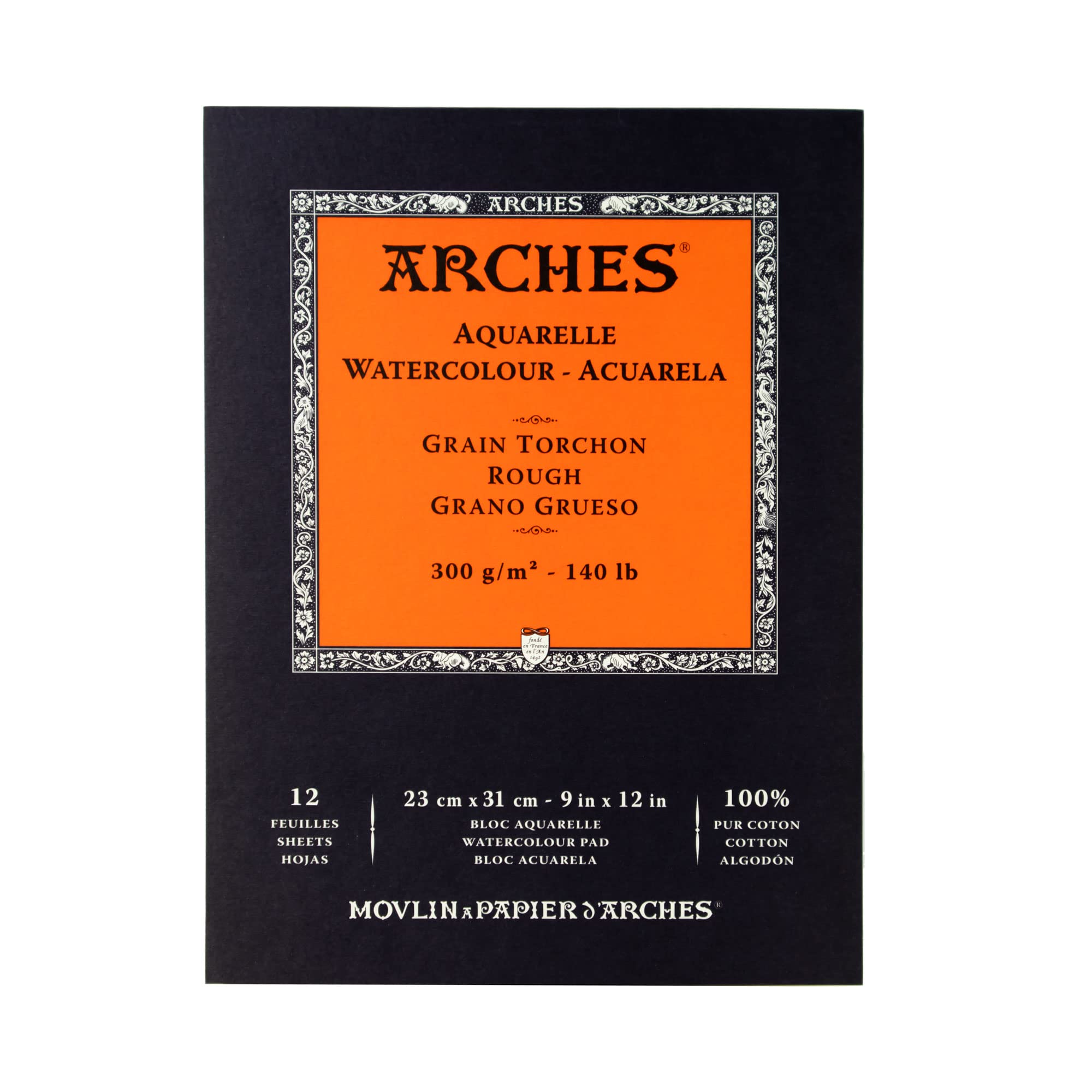 Arches Watercolor Pad 9x12 Inches 140lb/300gsm Rough
