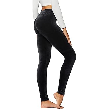 Leggings María Intima Afelpado Cálido Modelo 4410 Talla Grande Extragrande Color Negro Dama