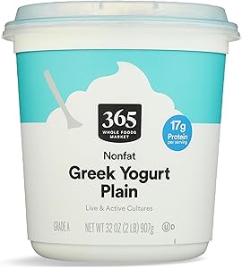 365 By Whole Foods Market, Greek Yogurt, Plain Nonfat, 32 Ounce