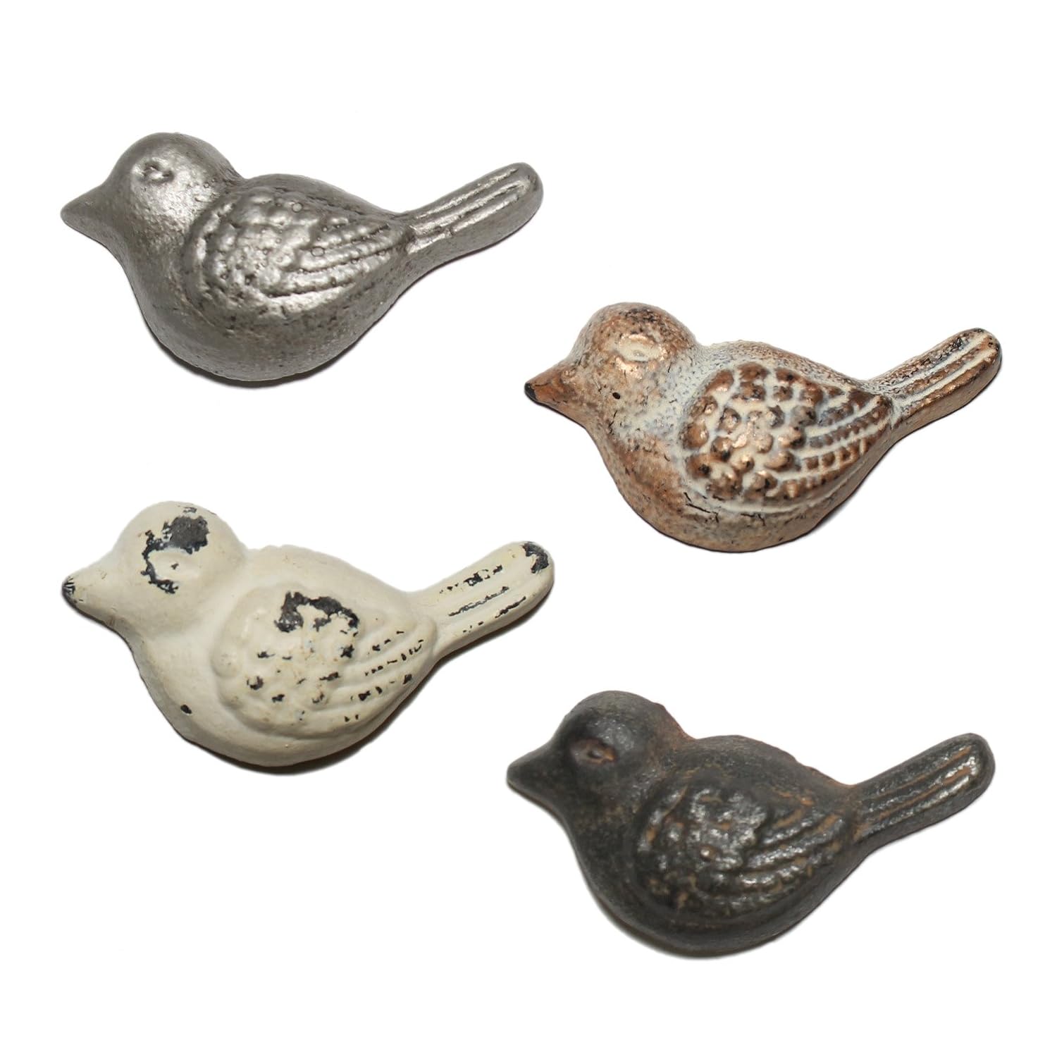Set Of 4 Assorted Cast Iron Bird Drawer Pulls Amazon Co Uk Diy