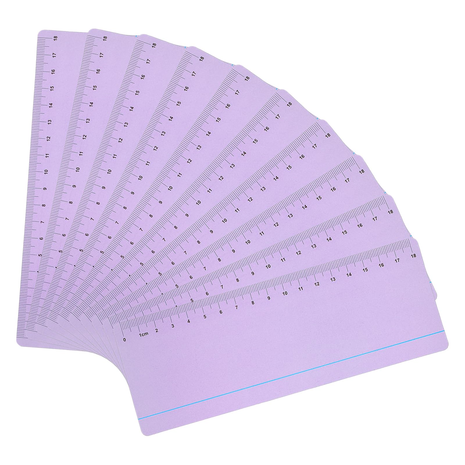 PATIKIL Guided Reading Strips, 20pcs Highlight Colored Overlay Bookmarks with Line Reading Tracking Ruler Reduce Visual Stress Teacher Teaching Supplies for Classroom, Purple