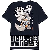 Japanese Design T-Shirts (Discharge Print Series/Salamander UN - Navy XL) 100% Cotton/Streetwear Oversized Unisex Graphic Tee T Shirt Men Women
