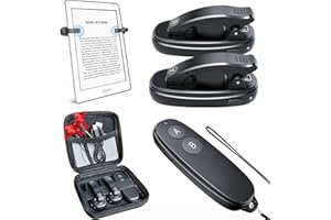 (2 Clips) BBSDA Kindle Page Turner Remote Control: Pad Ereader Page Turner, Rechargeable Button Clicker, Kindle Scroller Paperwhite Scribe Oasis Android Tablets Reading Accessories Gifts