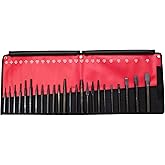 Mayhew Pro 61050 Punch and Chisel Kit, 24-Piece, Black Oxide Finish